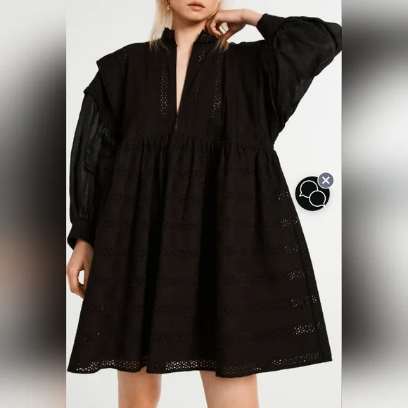 Claudie Pierlot french dress adorable brand new FR 36 US 4 oversized - Picture 3 of 8